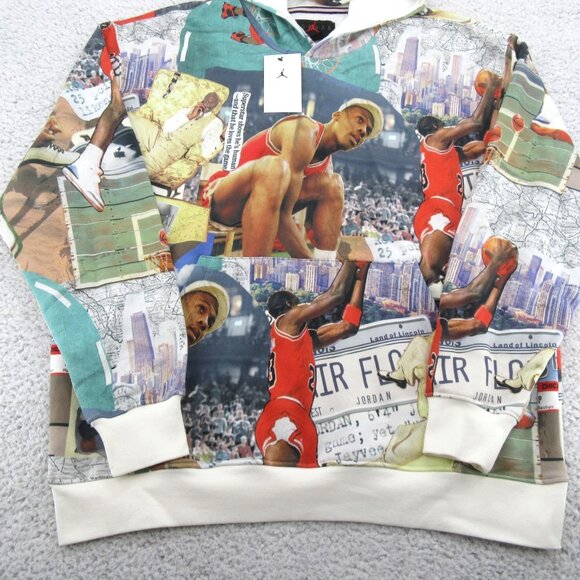 Jordan Brooklyn Fleece Printed Basketball Hoodie Mens Size XL NEW - Picture 4 of 14